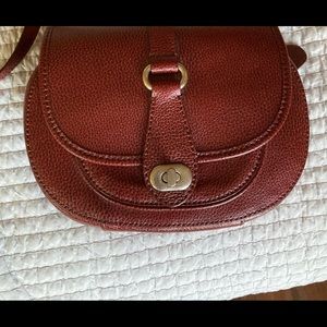 Banana Republic Leather Crossbody Burgundy Bag Gently used